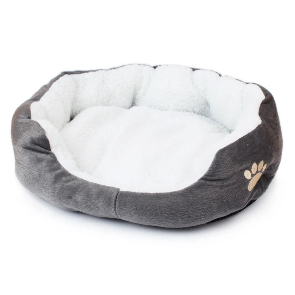 Cama para perros y gatos, camas para mascotas con relleno de algodón PP grueso, cama tipo cueva y sofá para perros, ideal para cachorros y gatos pequeños.