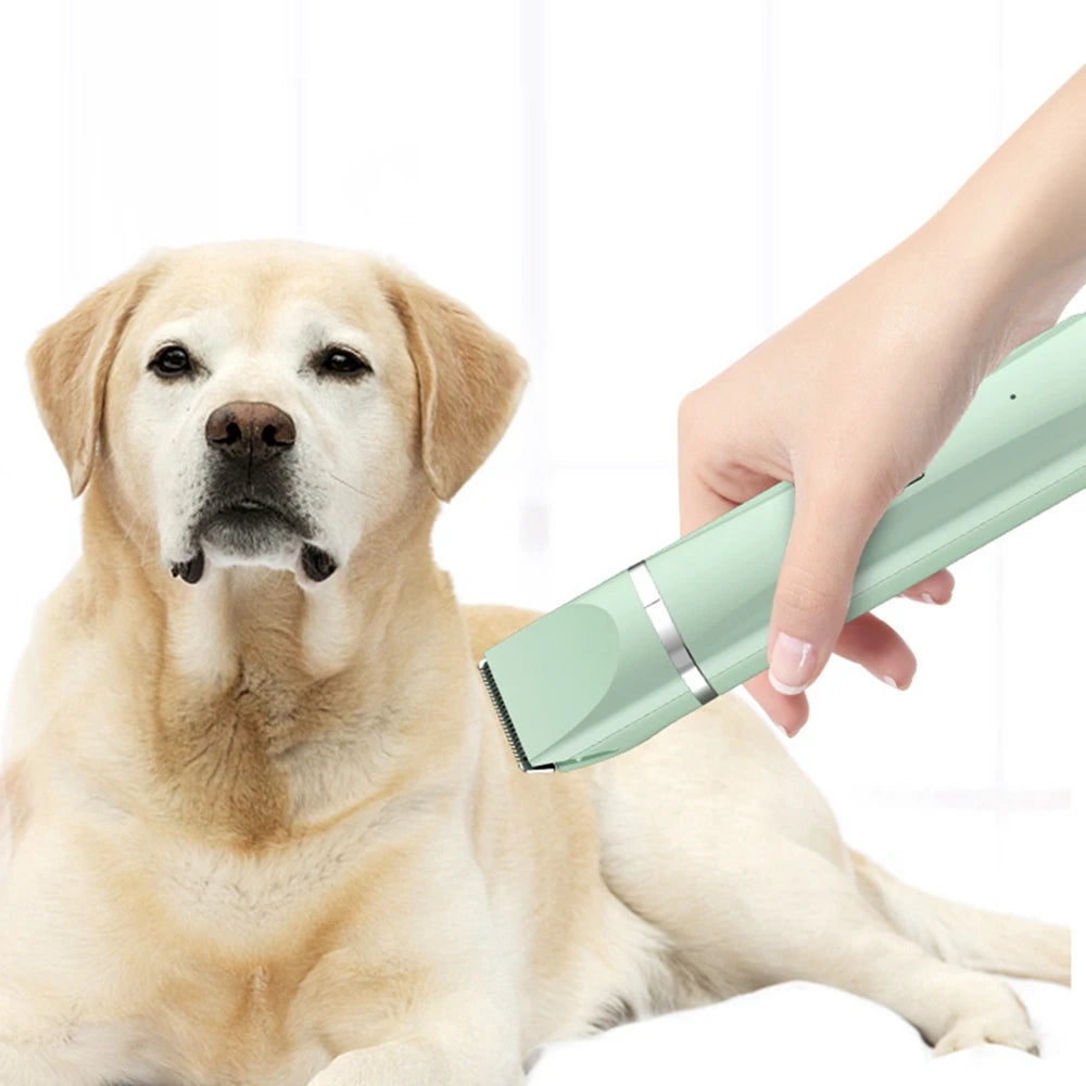 Cortadora eléctrica 4 en 1 para mascotas con 4 cuchillas, recortador de uñas y recortador de uñas profesional con recarga para perros y gatos.