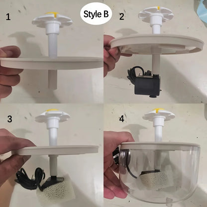 Fuente de agua silenciosa eléctrica USB de 1L para mascotas