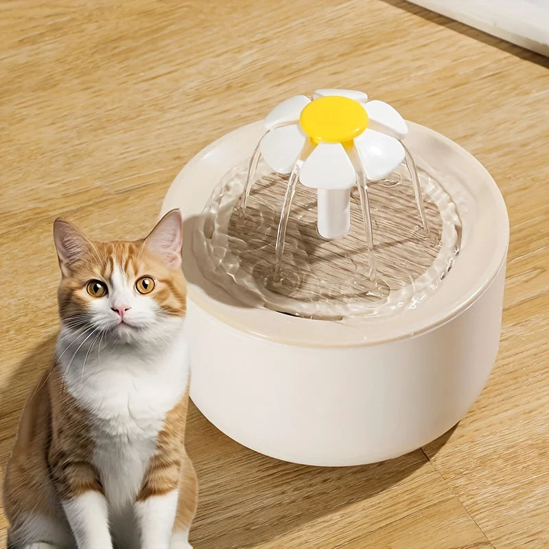 Fuente de agua silenciosa eléctrica USB de 1L para mascotas